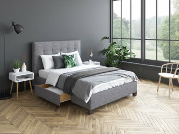 Atlas Upholstered Bed Frame | Bensons for Beds | BedBoy