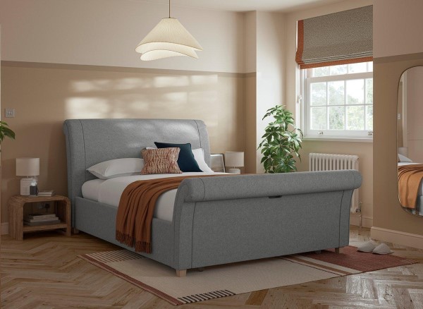 Buy Delaware Upholstered Sleigh Bed Frame Today With Free Delivery