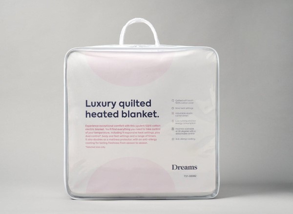 Buy Dreams Luxury Quilted Heated Blanket Today With Free Delivery