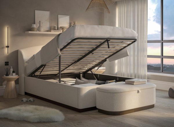 Chloe Bouclé Ottoman Bed Frame third priority image