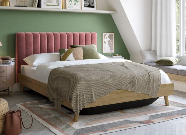 Buy House Beautiful Maisy Velvet-Finish Shadow Ottoman Bed Frame Today With Free Delivery