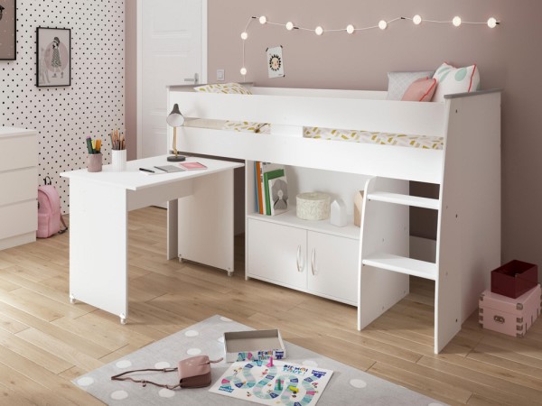 Buy Mabel Midsleeper Desk Bed Frame Today With Free Delivery