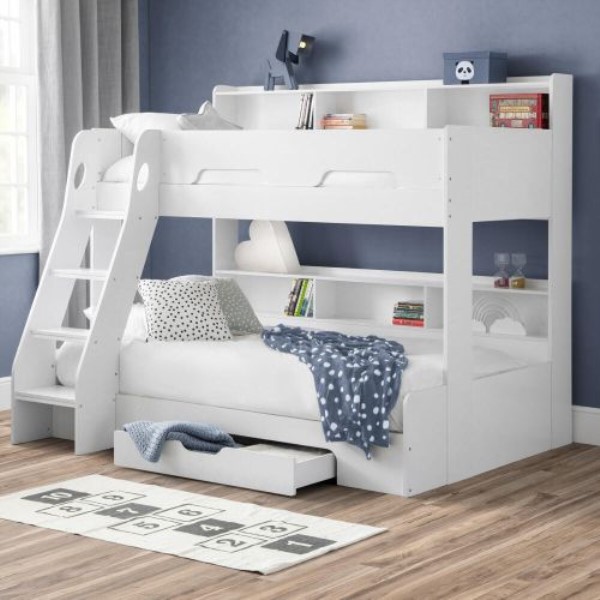 Orion Wooden Storage Triple Sleeper Bunk Bed | Happy Beds | BedBoy