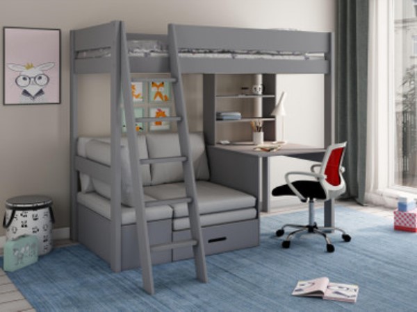 Buy Rory Highsleeper Desk Bed Frame and Mattress Today With Free Delivery